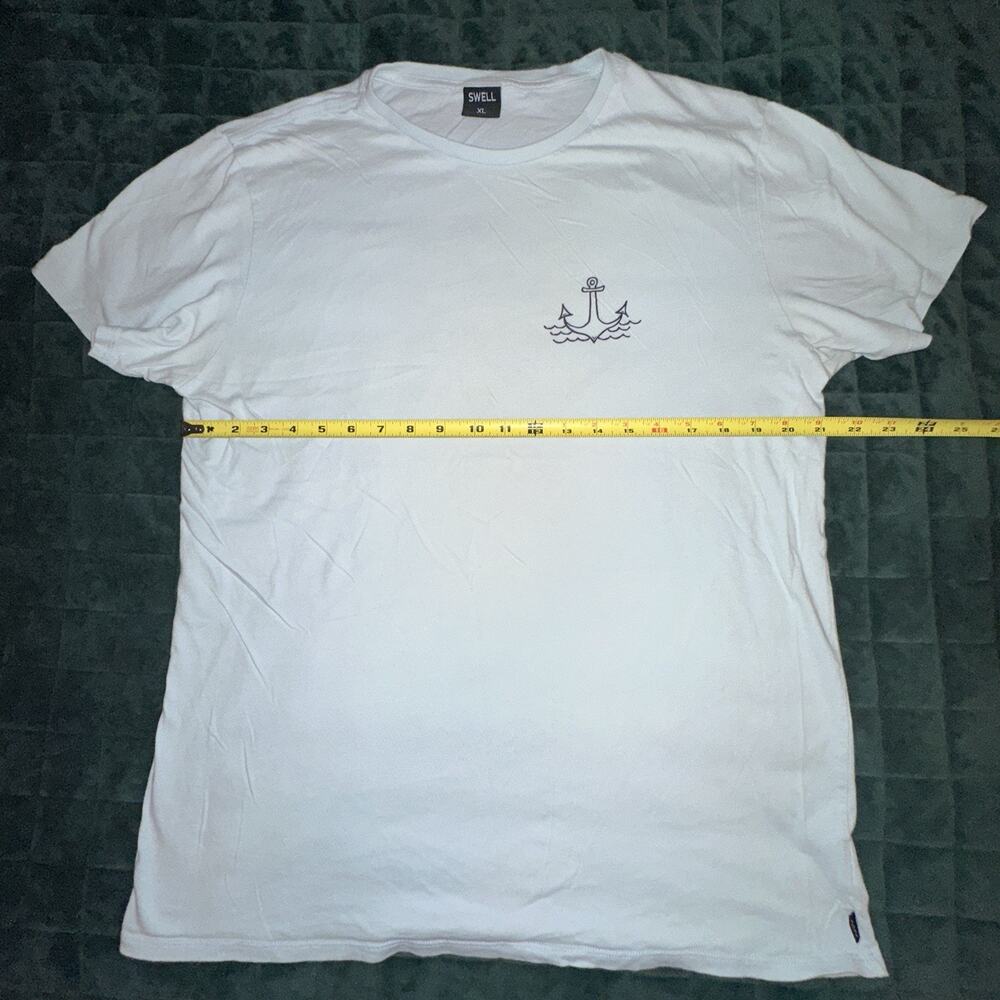 Swell Mens Short Sleeve Tee Shirt Extra Large (XL) Blue Mermaid Anchor - Picture 6 of 8